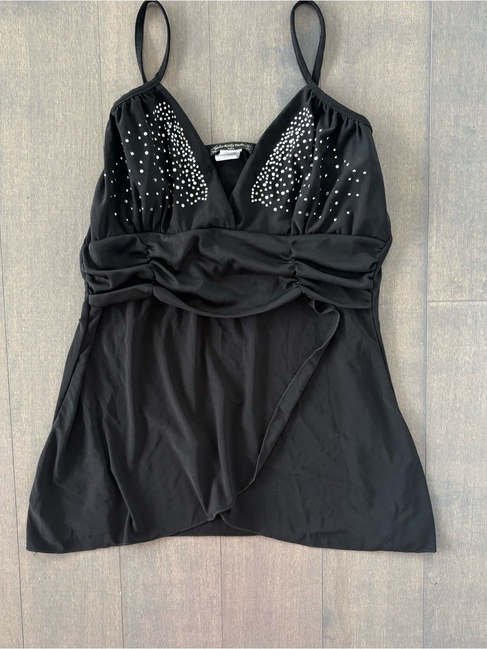 Black V-Neck Top